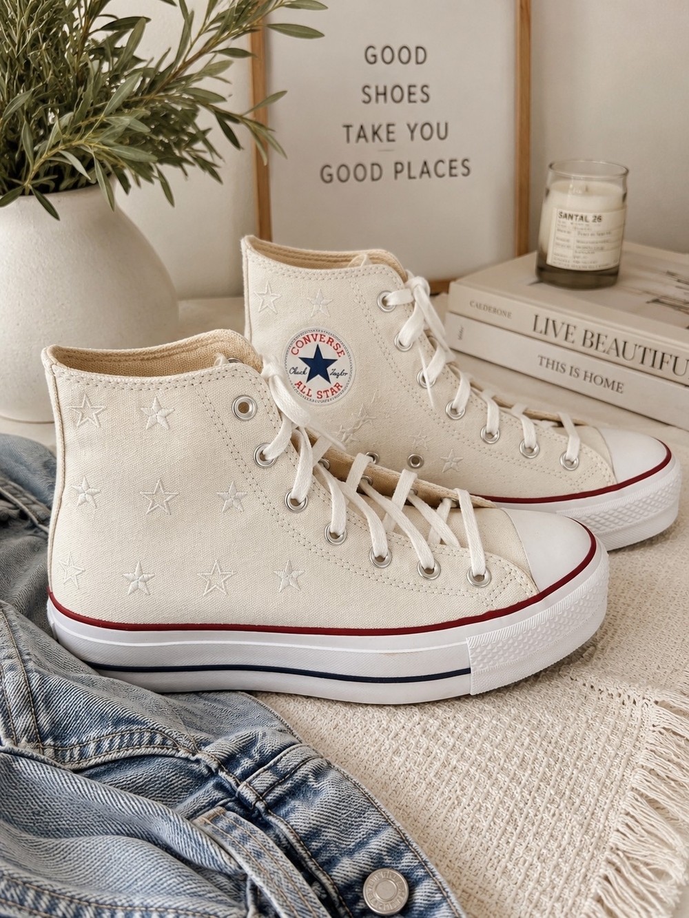 Converse Chuck Taylor All Star Lift Archive Stars Platform Women 9 NWOB
